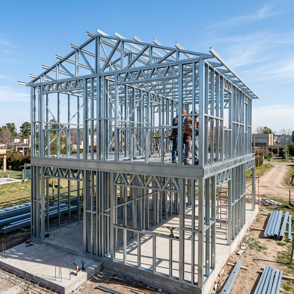 Obra nueva en steel frame